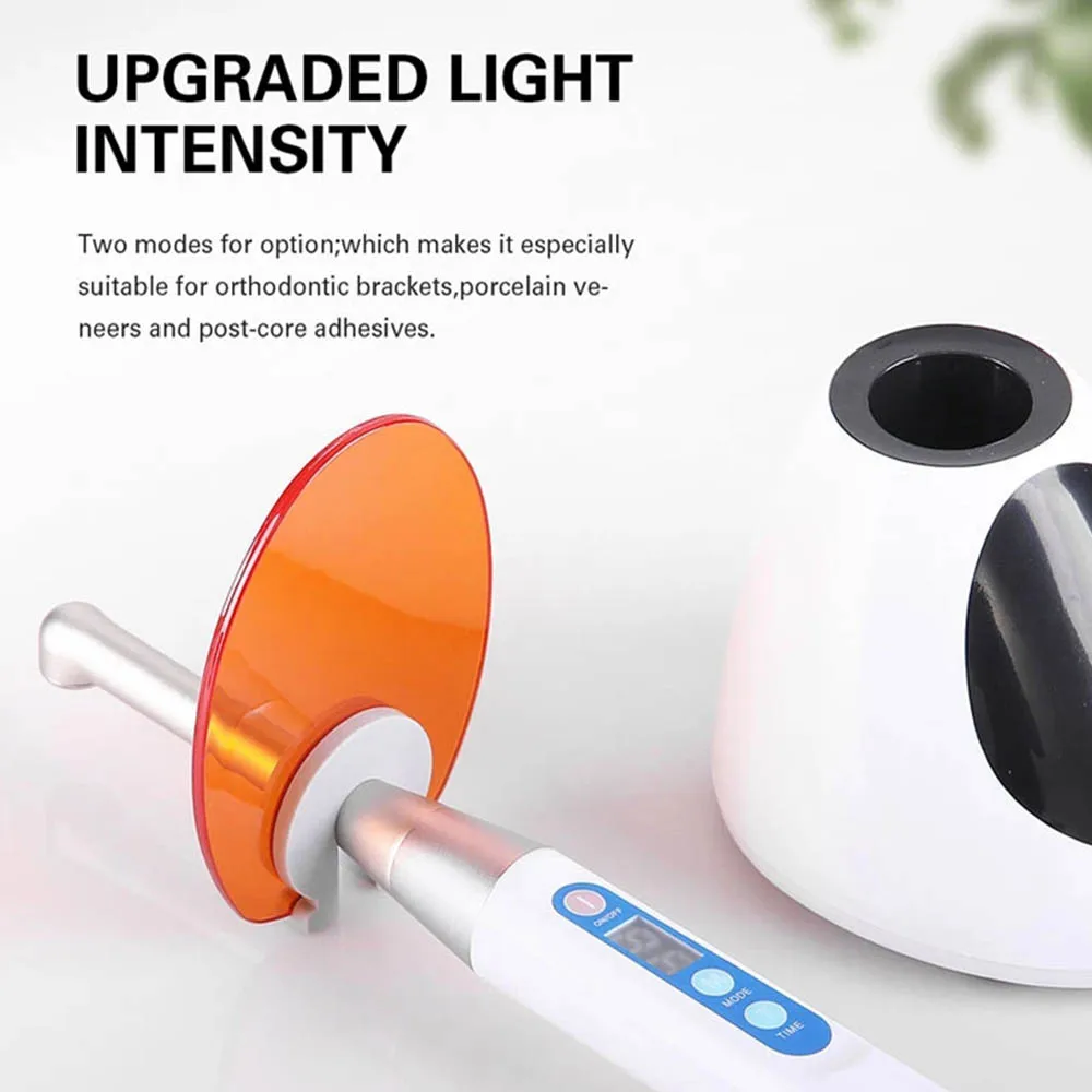 

Dental Cordless Wireless Led Curing Light 1s Cure Lamp Cured Equipmen for Orthodontics Teeth Whitening Woodpecker DTE Style 100