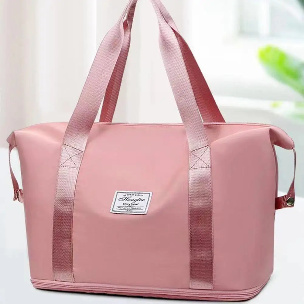 

Сумка на плечо для хранения в тренажерном зале и йоги, вместительные складные дорожные сумки, водонепроницаемая багажная сумка-тоут, Дорожная Спортивная Сумка для женщин P9z1