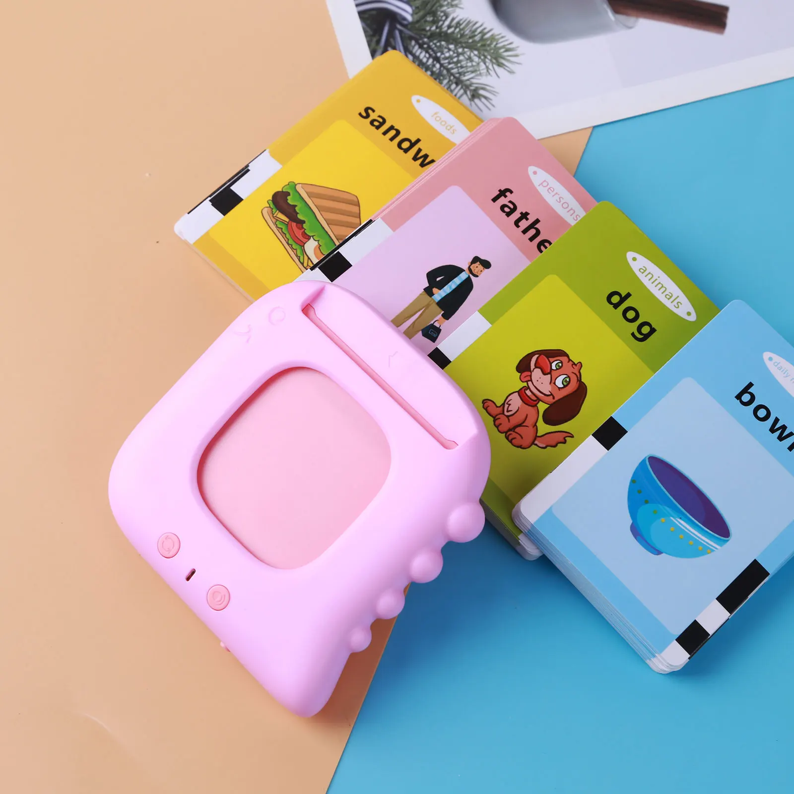 

Kid Enlightenment Machine Interactive Eye Protection English Card Reader Early Education Machine Montessori Toys