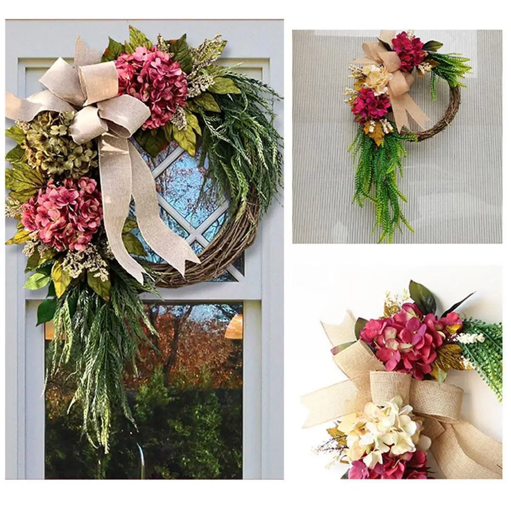 

Colorful Flower Garland Door Decor Wedding Birthday Tree Merry Spring Wall Christmas Wr Wreath Ornaments Door Front Decorat E2x5