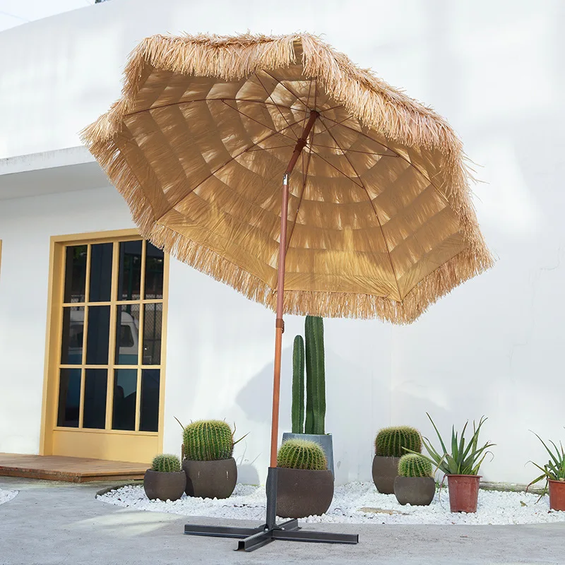 2.0X2.0M Heavy Duty Patio Umbrella Garden Pool Backyard Parasol Outdoor Beach Sun Protection Sunshades