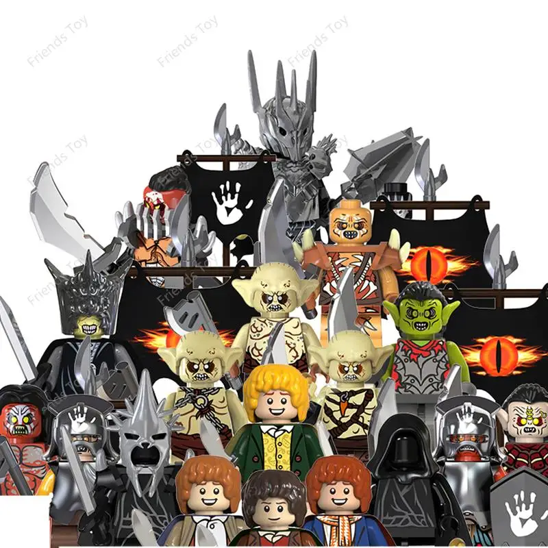 Эльфы Hobbits, гномы, орки, кольца, Саурон, Властелин колец, средневековый мужской блок