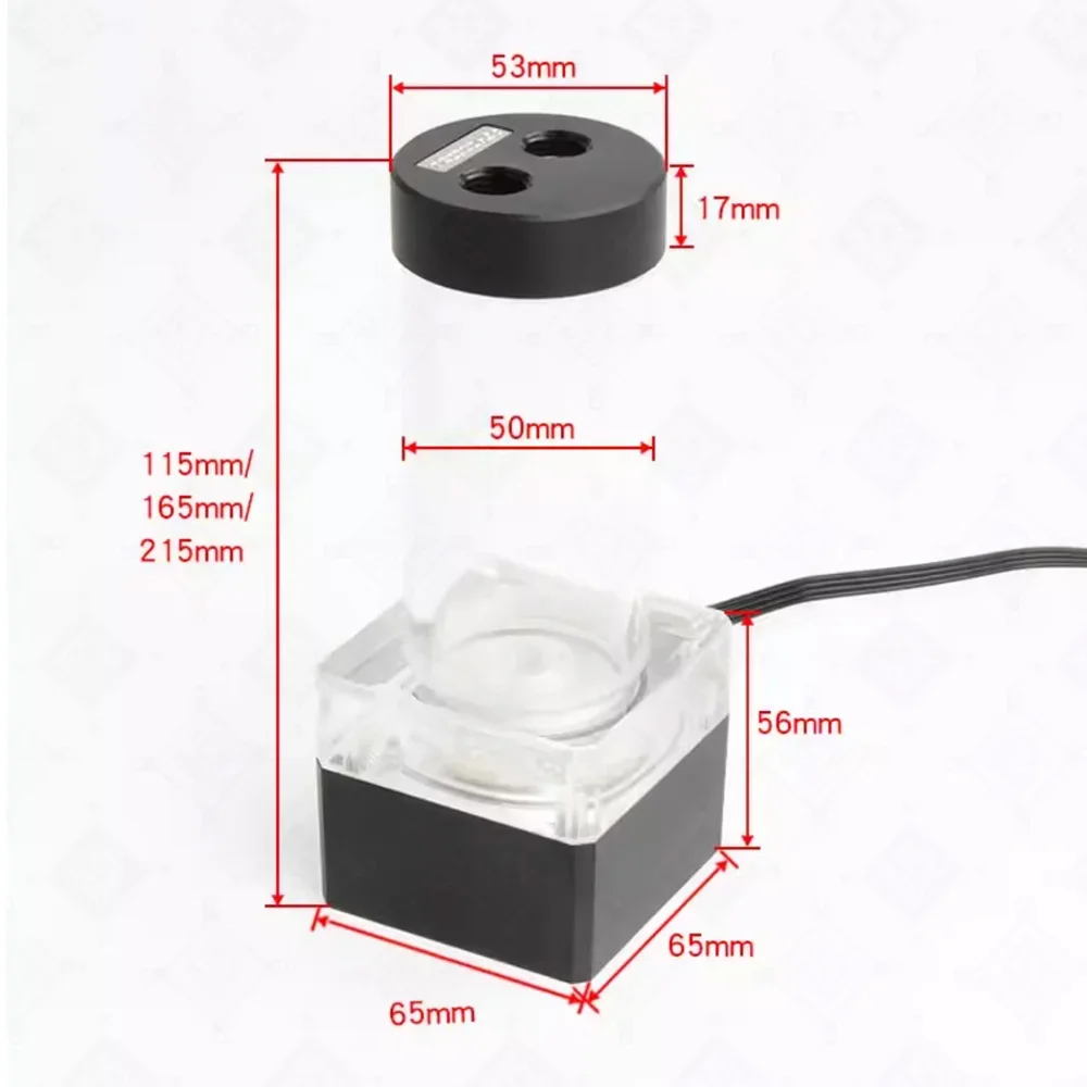 FREEZEMOD Компьютерный водяной насос с водяным охлаждением акриловый резервуар для