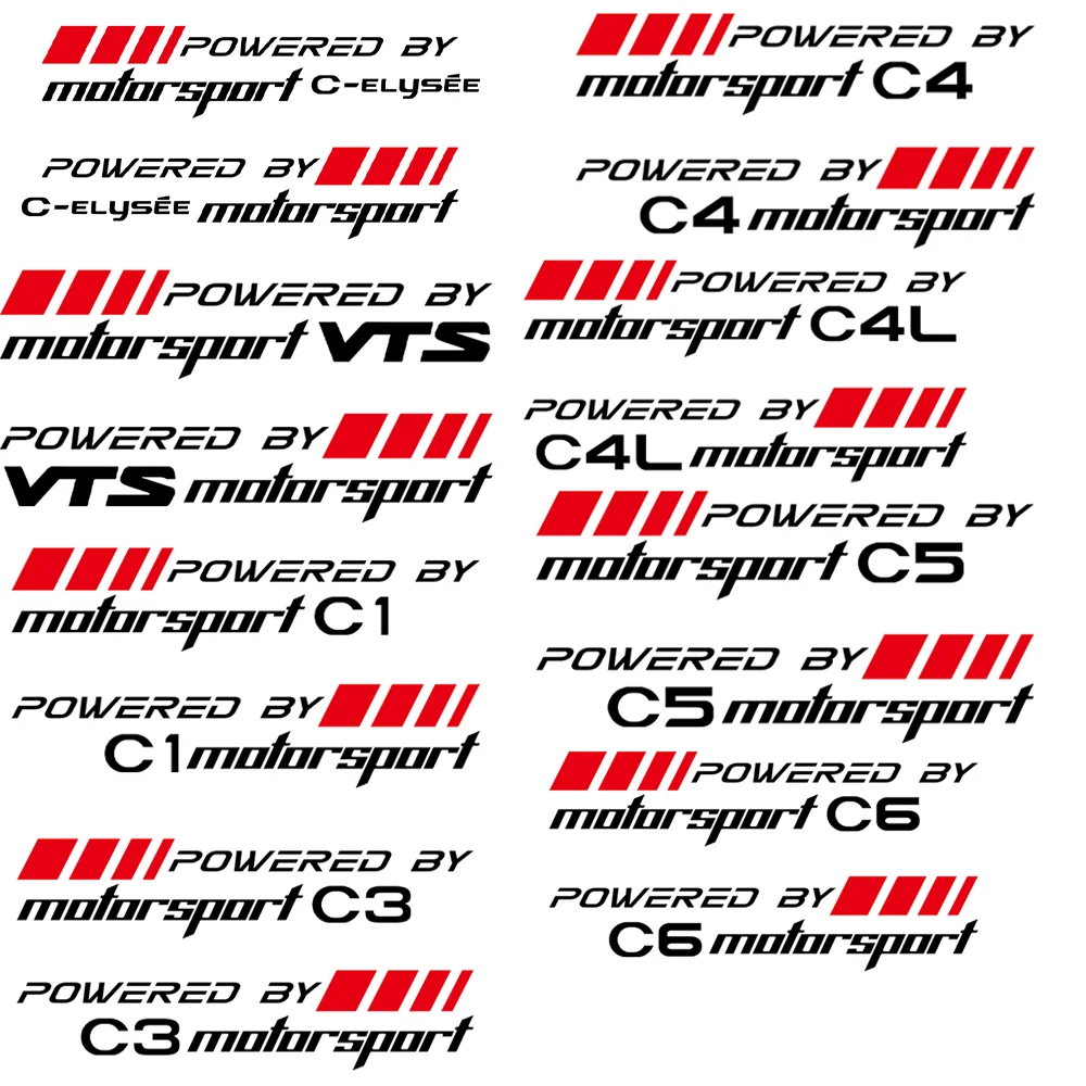 2 шт. декоративные наклейки на дверь CITROEN C1 C3 C4 C4L C6 C5 VTS