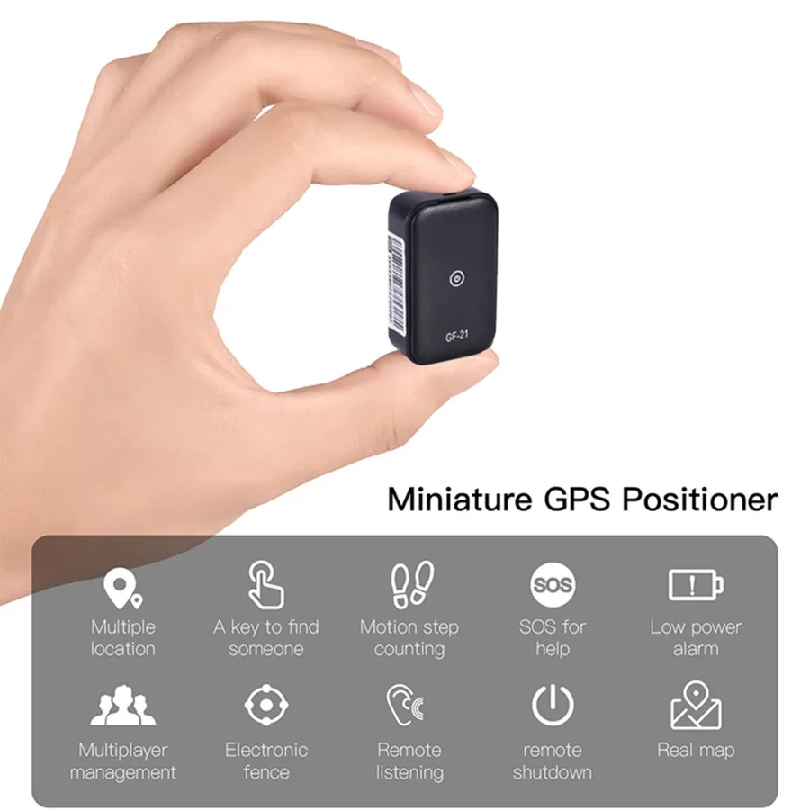 Мини-GPS-трекер GF21 автомобильный локатор с приложением для защиты от потери