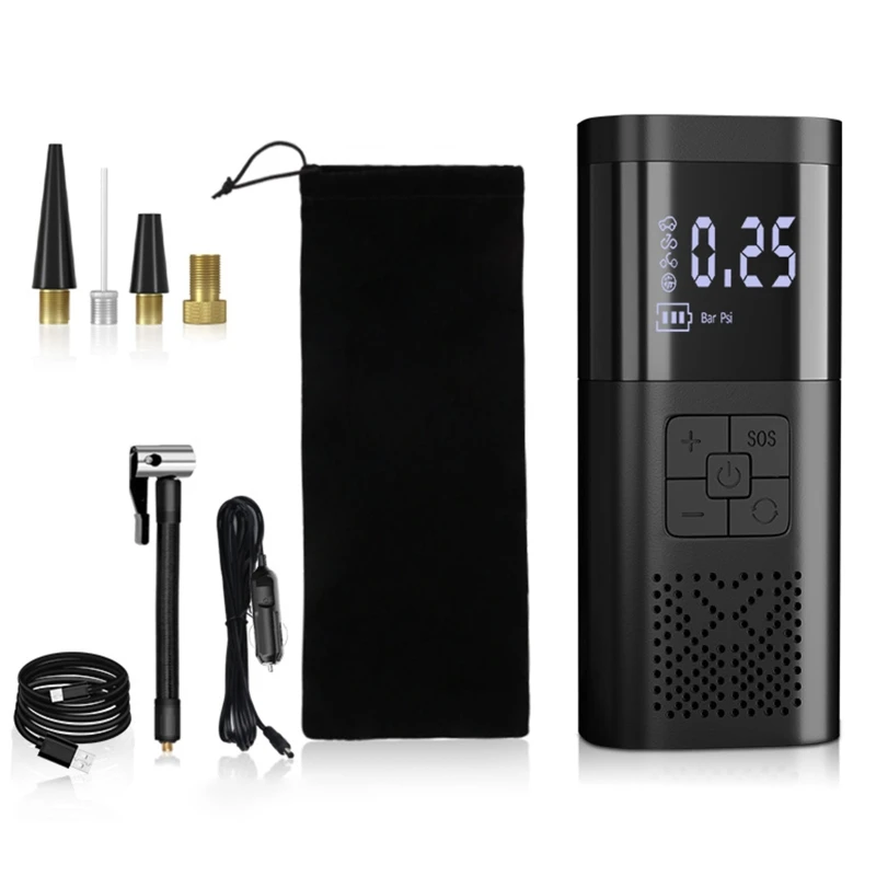 

Air Compressor for Smart Digital with LED Light Car Bike Tyre Pump Inflator Elec Drop Shipping