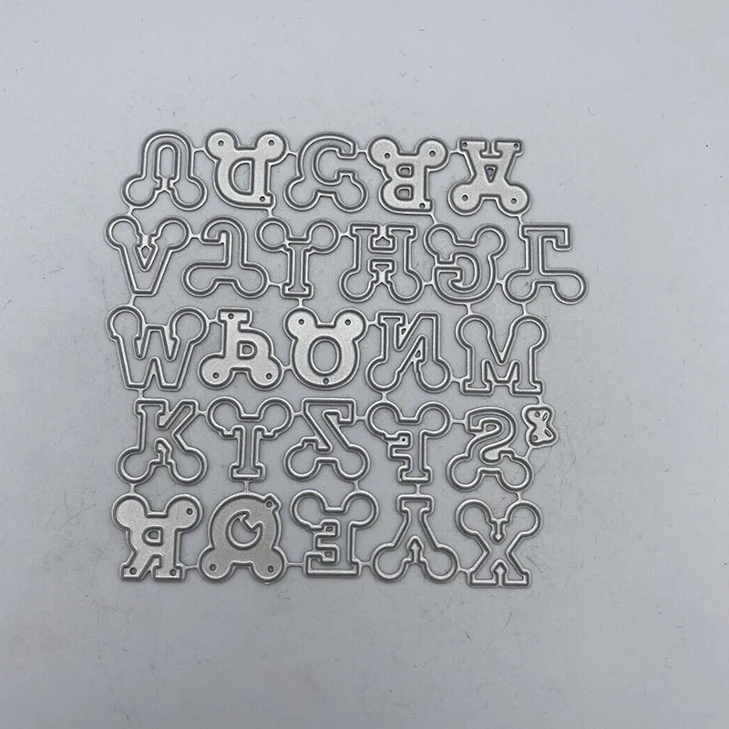 

Металлические пресс-формы Английский алфавит для «сделай сам» Скрапбукинг альбом тиснение бумажные карты декор ремесла высечки