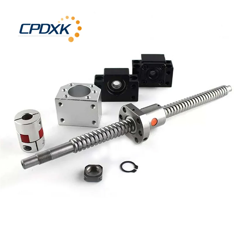 

RM2505 шариковый винт SFU2505 SFU2510 25 мм шариковый винт C7 с фланцем 2505 2510 Одиночная Концевая обработка BK/BF20 для ЧПУ