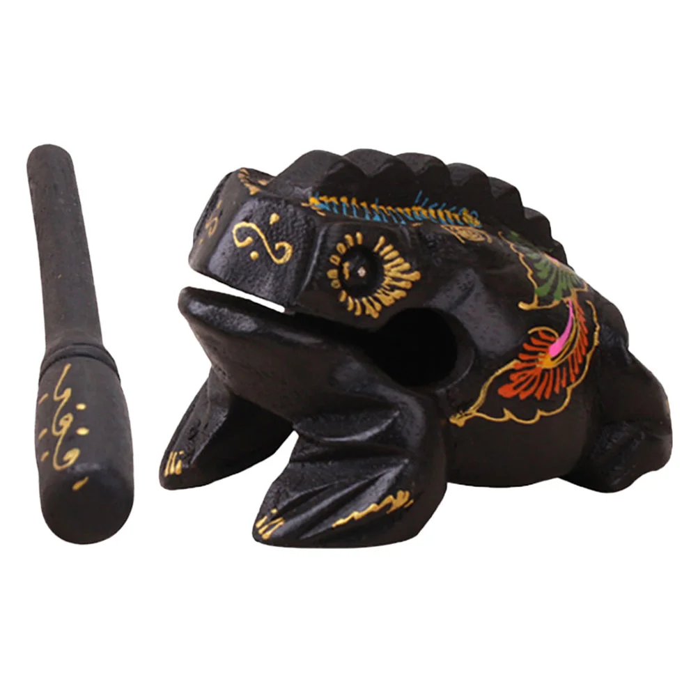 

1 Set Wooden Croaking Craft Wooden Musical Instrument Tone Block Noise Maker Zen Drum Monk Temple Ornament for Home Shop