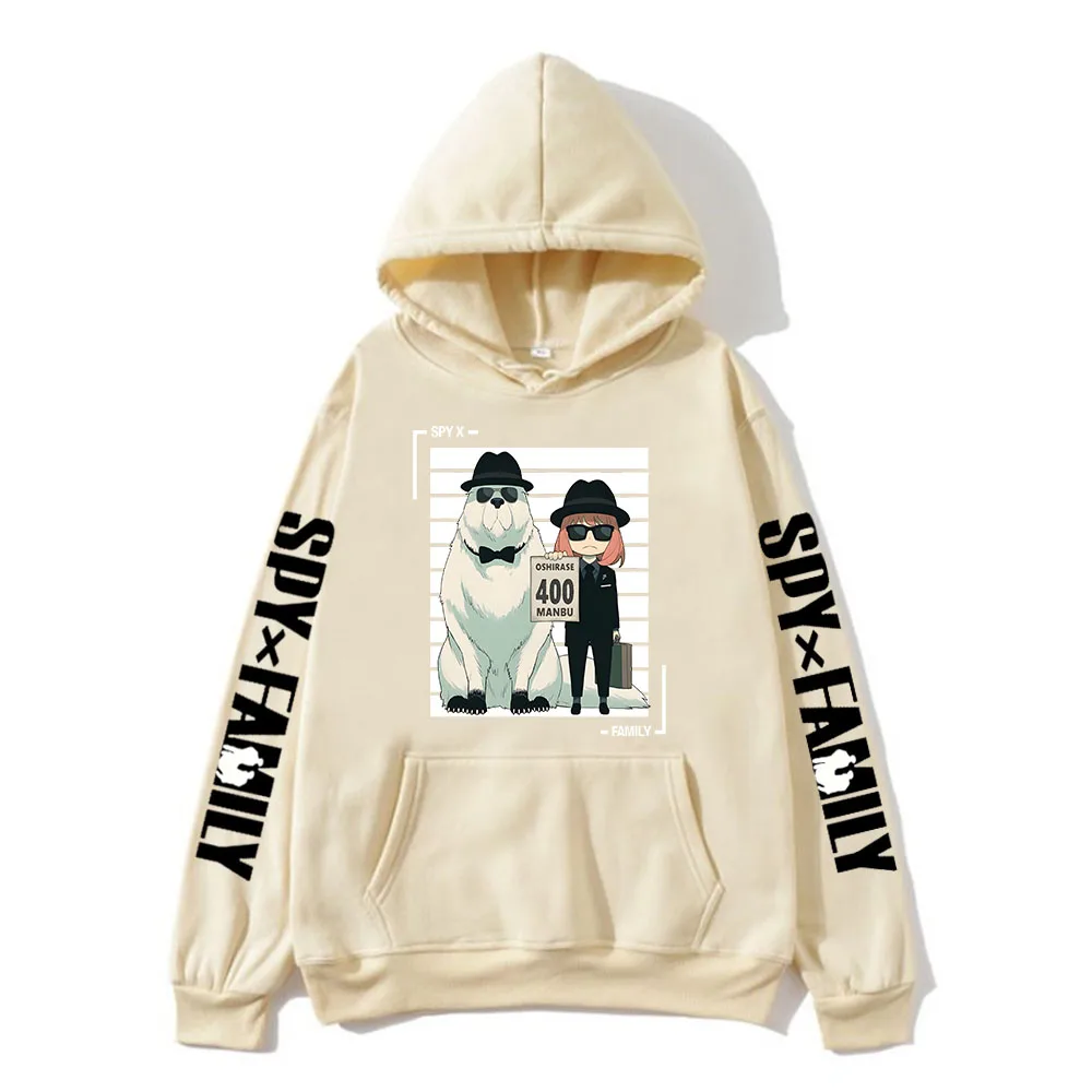 

Anya Bond Forger Spy X Family Hoodie Boys/Girls Anime Harajuku Fleece Sweatshirts Fall Winter Casual Pocket Streetwear Goth Top