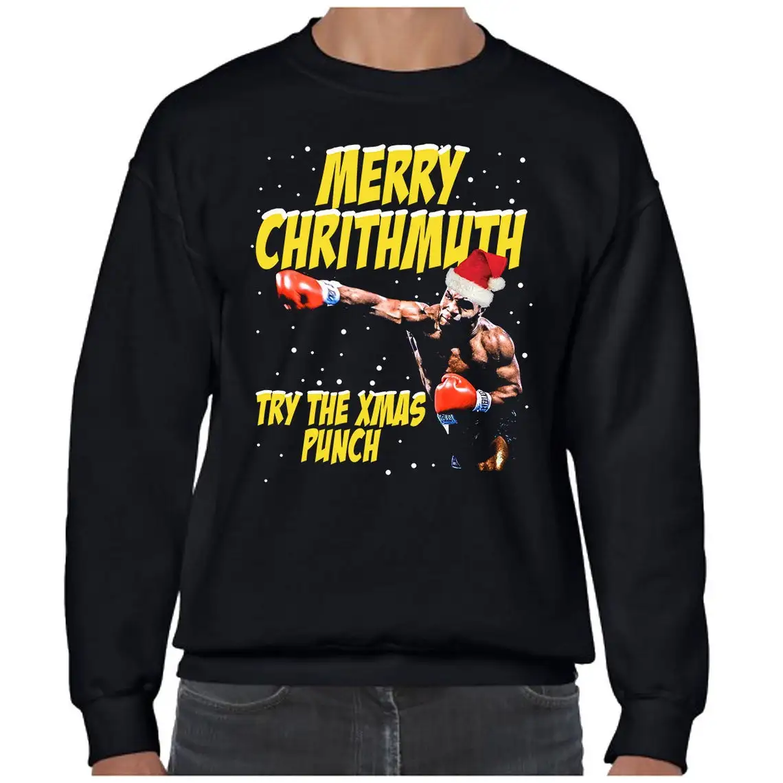 

" Try The Xmas Punch " Boxing Fighter Mike Tyson Sweatshirt New 100% Cotton Comfortable Casual Mens Fashion Christmas Streetwear