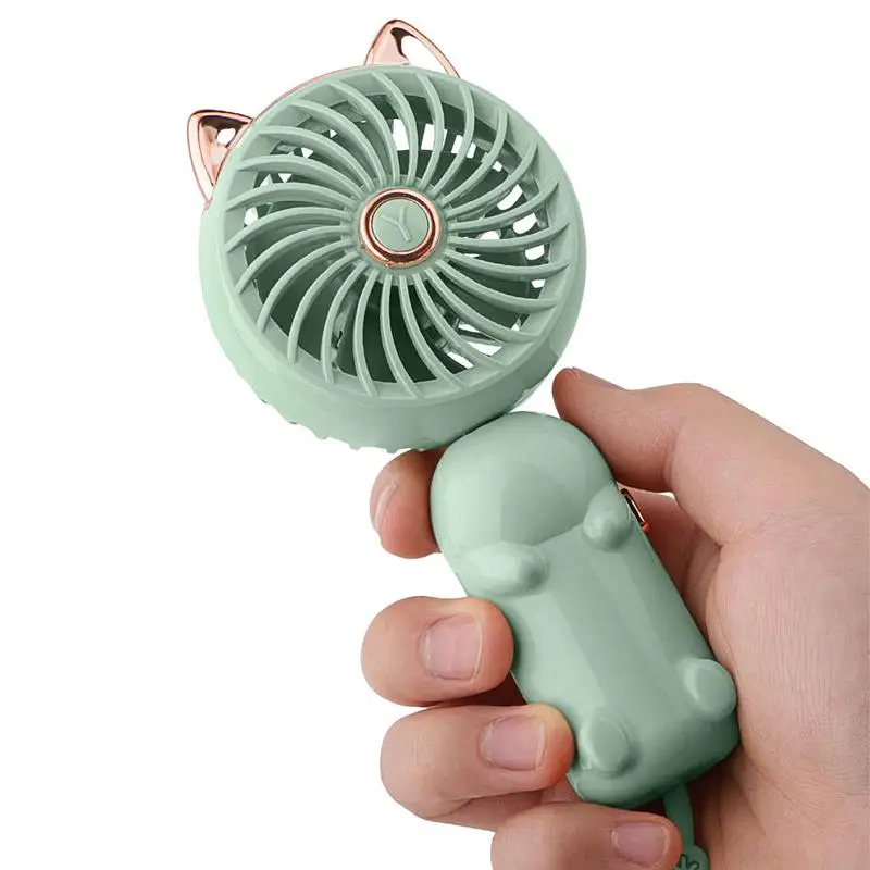 

Small Portable Fan Foldable Portable Mini Handheld Fan Personal Handheld Fan With 3 Speed Cute Powerful For Travel Camping Work
