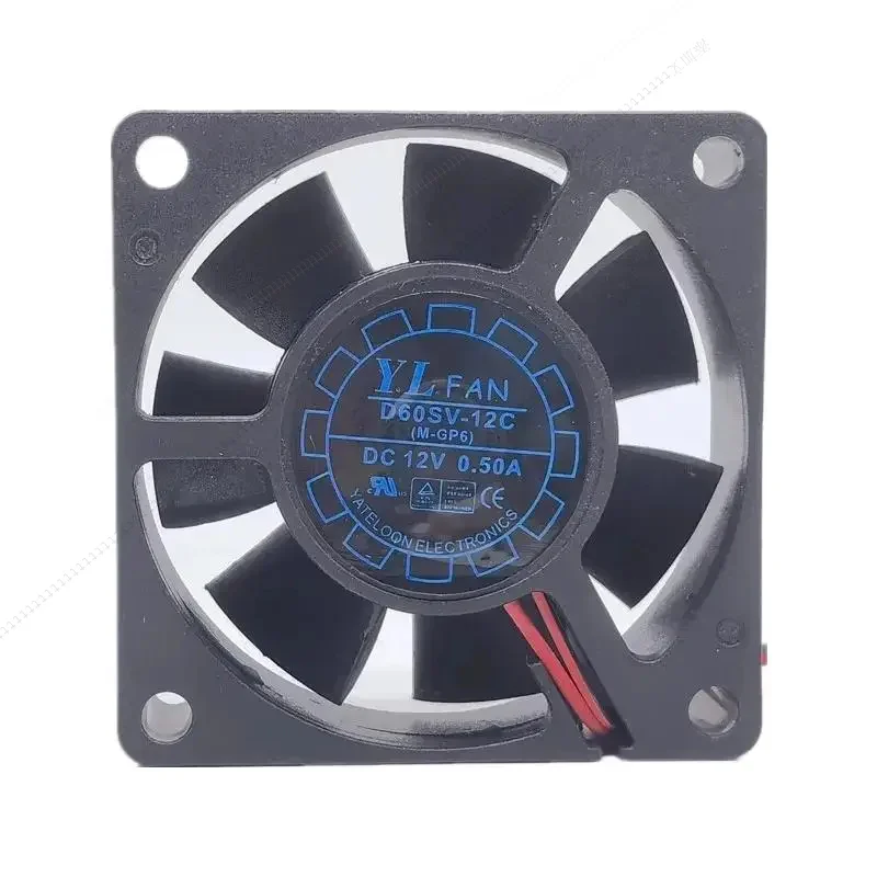 Фото W Yuelun D60SV-12C 12 В 0,50 А 6020 6 см большой объем воздуха блок питания вентилятор охлаждения корпуса №2