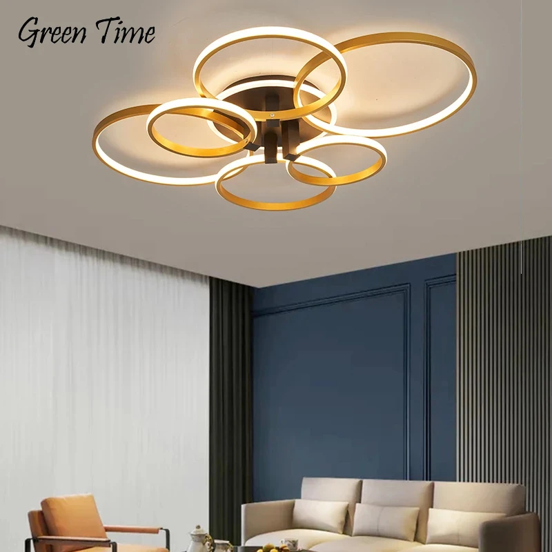 Home Light LED Chandelier for Living Room Bedroom Dining Room Kitchen Light Chandelier Lamp Modern Indoor Gold Lighting Fixtures