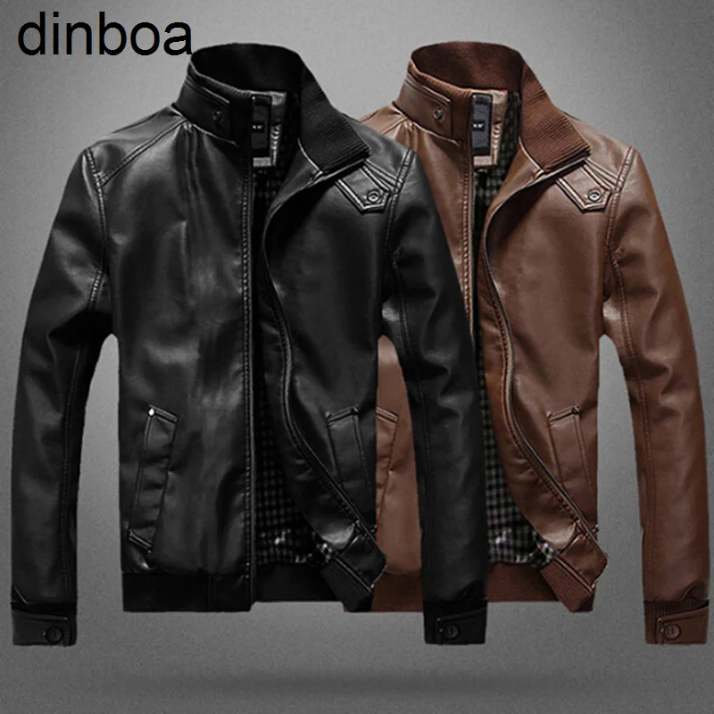 

Mens Leather Jackets Men Jacket High Quality Classic Motorcycle Bike Cowboy Jackets Male Plus Thick Coats S-2xl