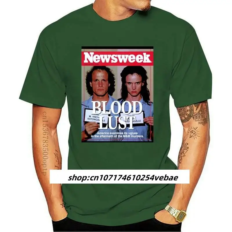 

New T Shirt Natural Born Killers Movie Mug Shot Mugshot Harrelson Cult Serial Killer Tarantino