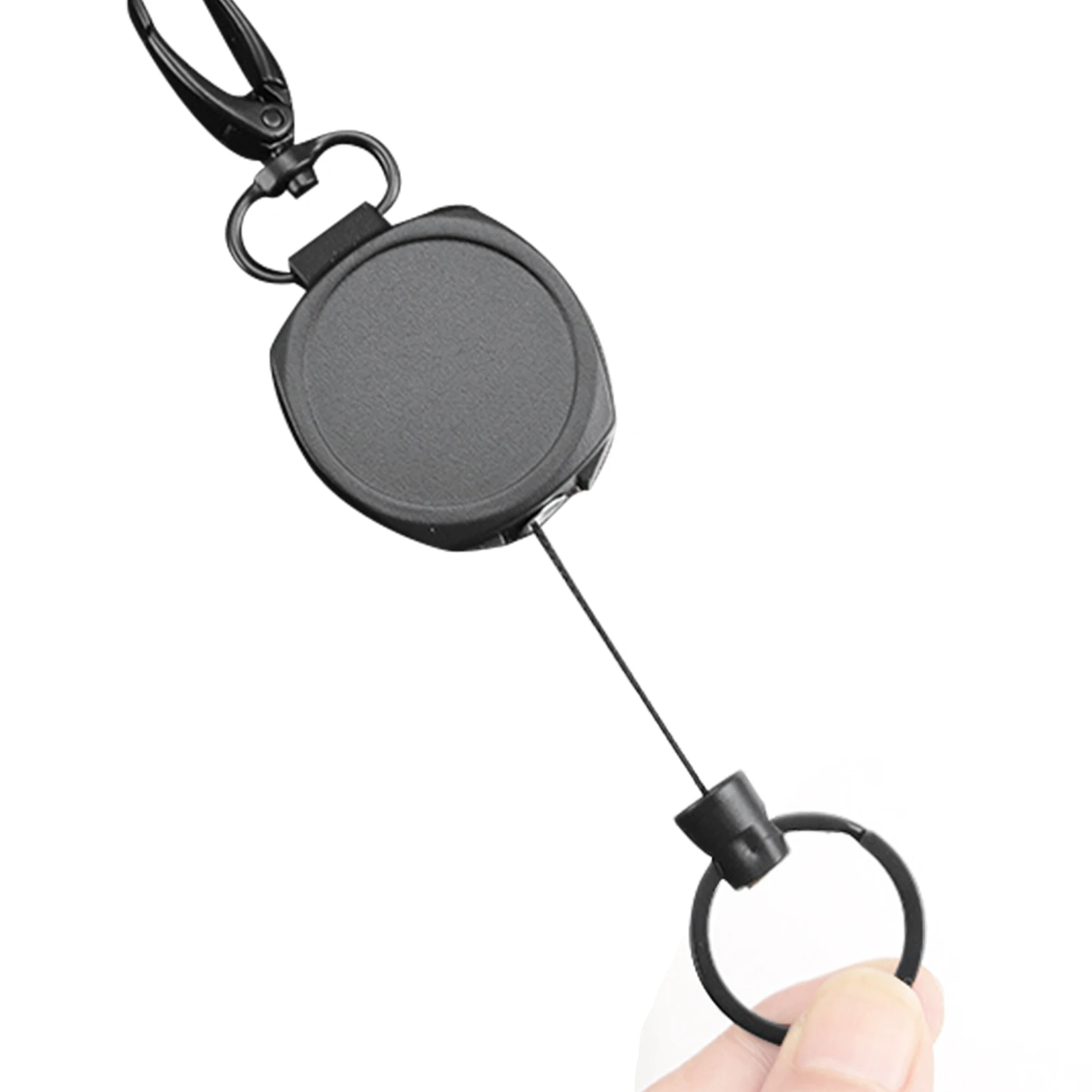 

Цепочка для ключей, прочный и долговечный круглый металлический брелок с простой вытяжкой