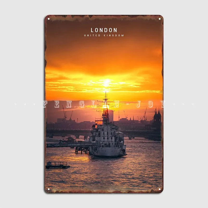 

London Metal Plaque Poster Wall Pub Classic Cave Pub Plaques Tin Sign Poster