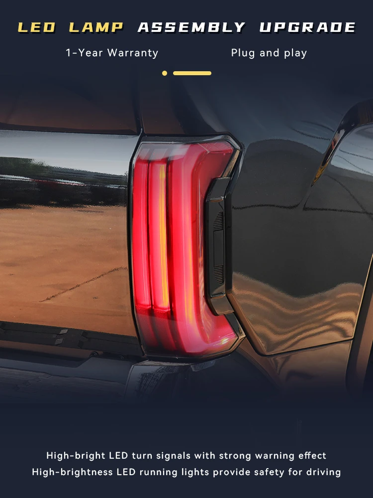 2 шт. автоматические фары для Toyota Tundra 2022-2024 задний фонарь подсветка DRL лампочки