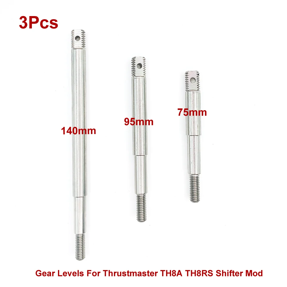

3 шт. уровни шестерни для Thrustmaster TH8A TH8RS Shifter Mod 75 мм/95 мм/140 мм подходят оригинальная ручка переключения передач M9x1,25