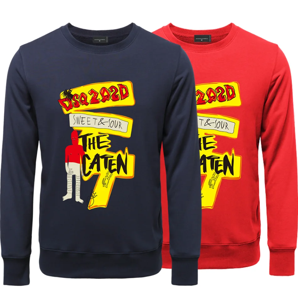 

Мужские свитера с буквенным принтом, пуловеры Dsq2, толстовки итальянского бренда, новые мужские хлопковые повседневные свитшоты в стиле хип-...