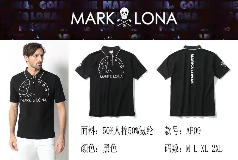 

Футболки для гольфа 2023 Новая Летняя мужская рубашка с коротким рукавом, повседневная и удобная ap09