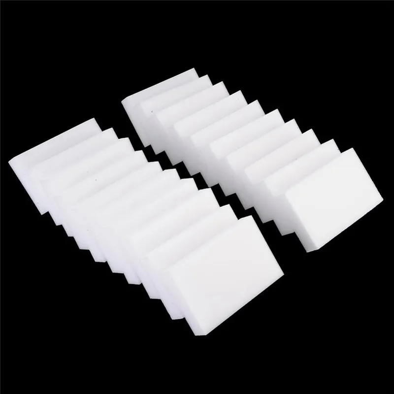 

100 Pcs/lot High Density Melamine Sponge Eraser Cleaner Dish Cleaning Kitchen Office Bathroom Clean Accessories