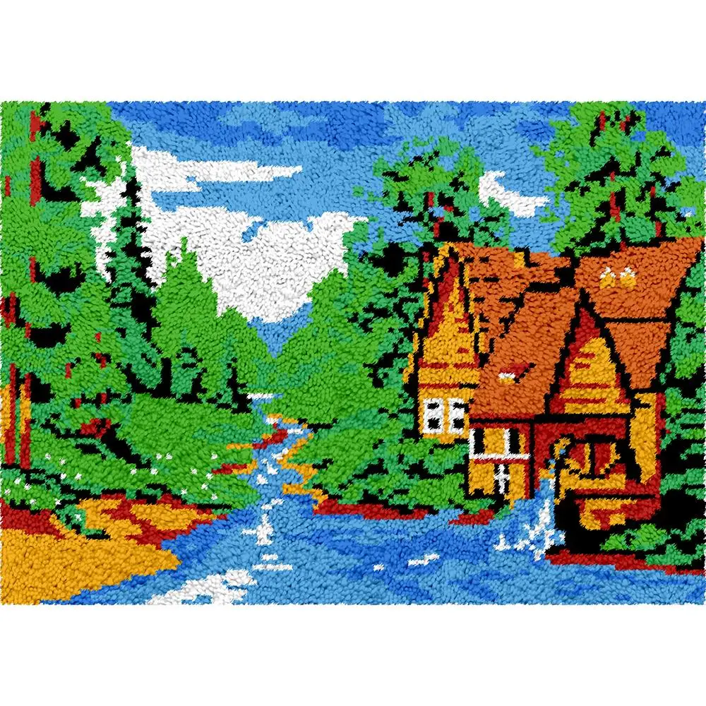 

Carpet embroidery Foamiran for needlework DIY Rug with Pre-Printed Pattern Cross stitch kits Crafts for adults Tapestry kit