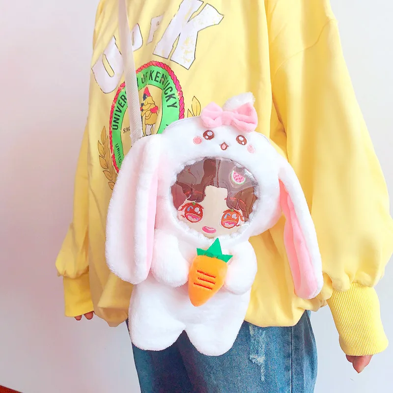 

20CM rabbit shape Star EXO Doll Dolls outgoing packets Bag Clothes Accessories toys Gift