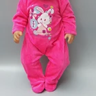 Кукольные комбинезоны подходят для кукол-младенцев 43 см, одежда для младенцев и аксессуары для кукол 17 дюймов