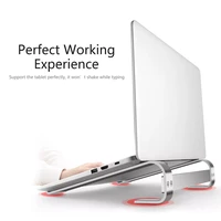 laptop stand aluminum notebook support holder for macbook air pro foldable laptop stand for 10 18 inch desktop cooling bracket