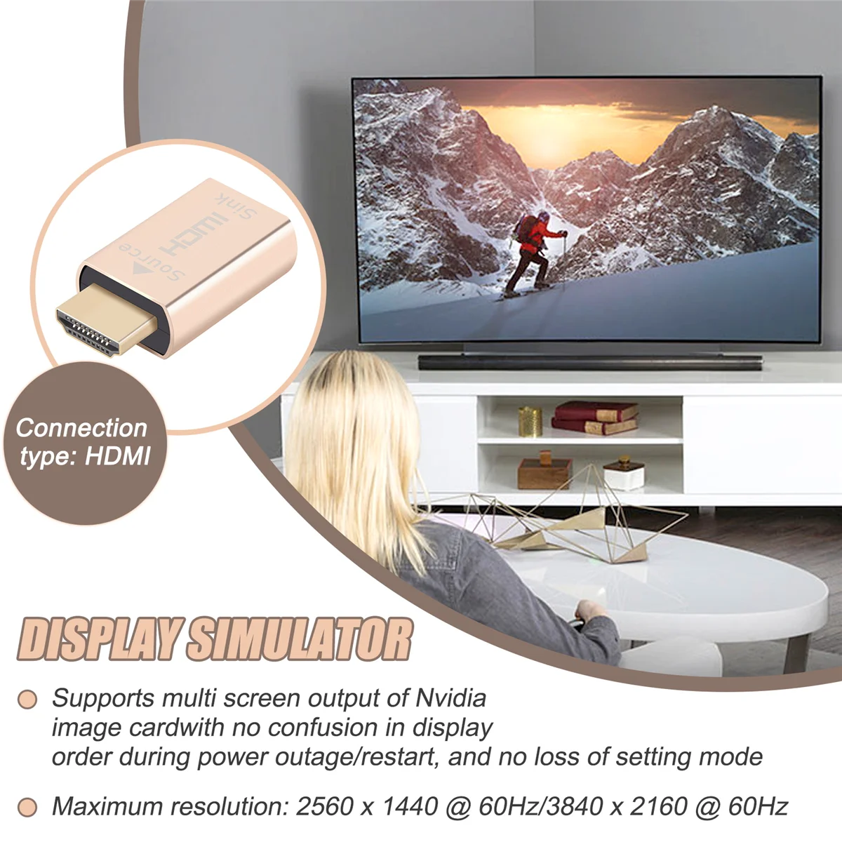 Блокировка экрана флэш-память KVM HDMI2.0 флэш-разъем DDC для флэш-памяти до 3840X2160