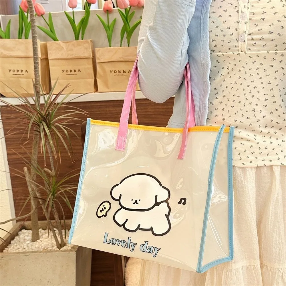 Повседневная прозрачная желейная сумка-тоут косметичка водонепроницаемая