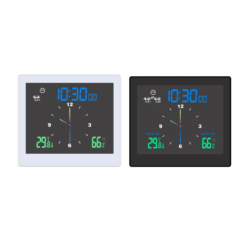 

5 Inch Digital Weather Station Window Thermometer Humidity Meter Clock