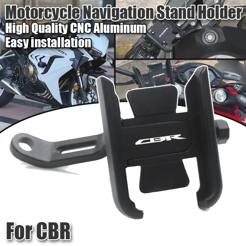 Фото Держатель для мобильного телефона на руль мотоцикла для CBR600RR CBR1000RR CBR250RR CBR 600 954 1000 RR CBR 250R 500R 650R 650F F2 F3 F4i №1