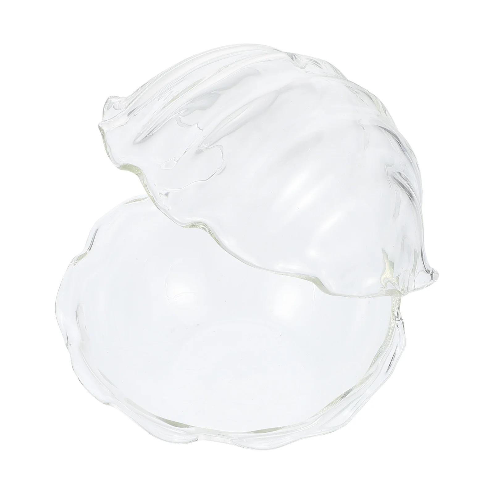 

Shell Bowl Sashimi Kitchen Tableware Bracelet Holder Stand Jewelry Tray Glass Fruit Platter