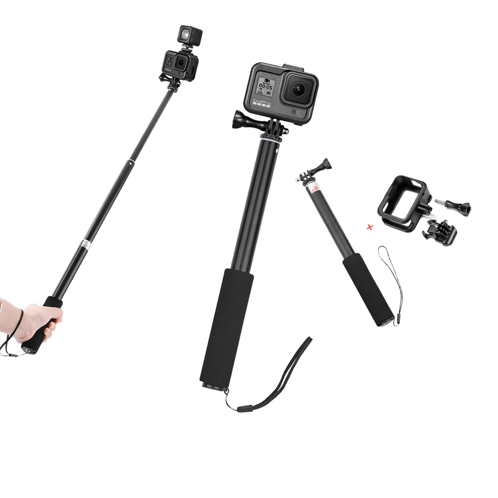 Чехол-рамка для GoPro Hero 8 защитный корпус держатель выдвижной стержень селфи-палка