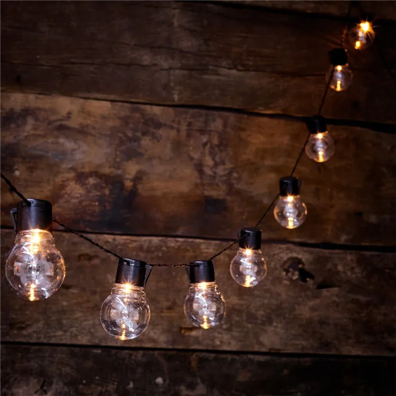 

Festoon LED Globe String Light Fairy LED G50 Outdoor For Christmas Party Garden Decorative Garland Lamp Street Patio Backyard