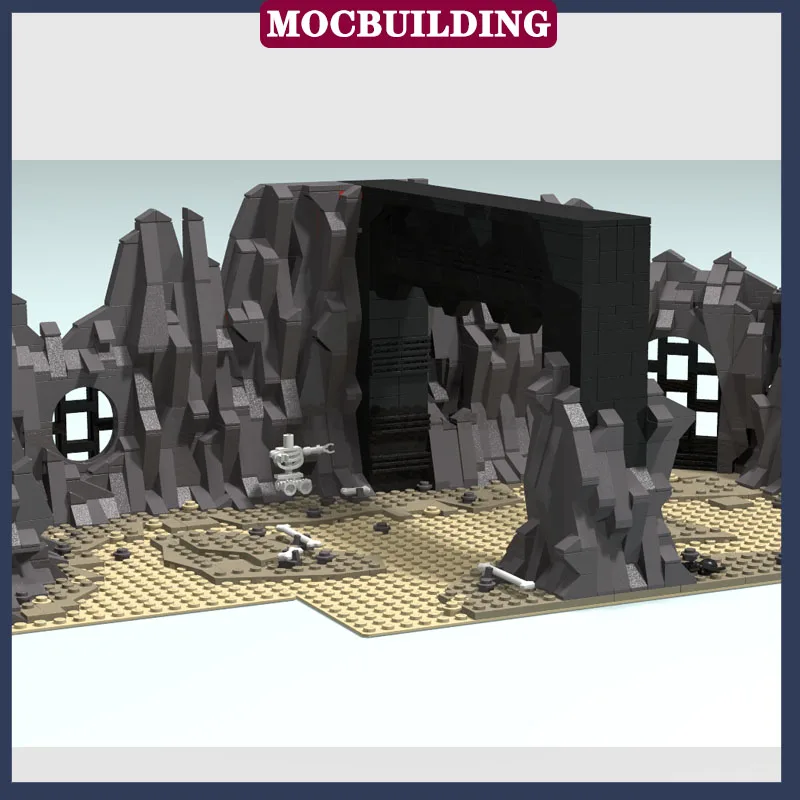 MOC Космический фильм Дворцовая сцена Модель Строительный блок Сборка Коллекция