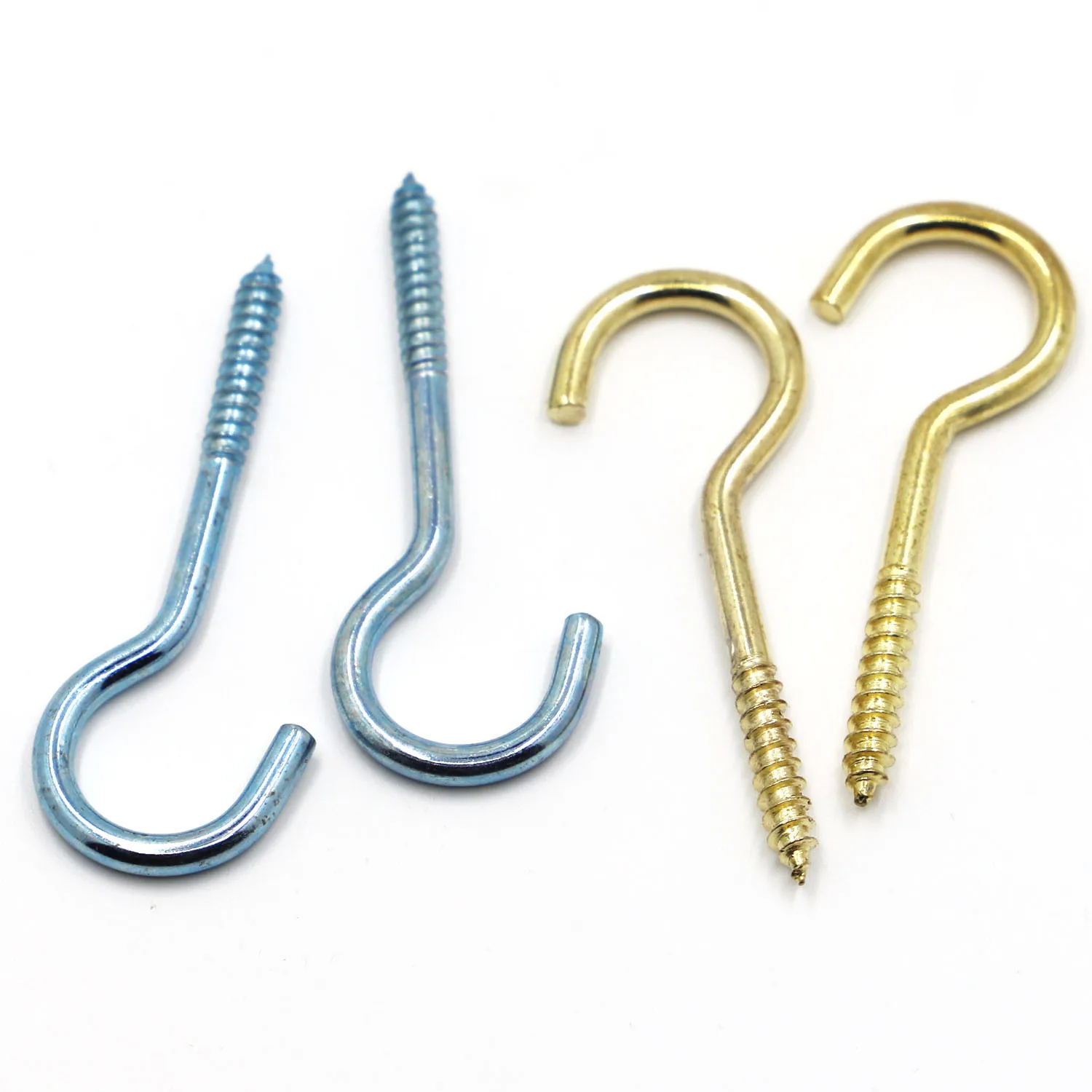 

1# 2# 3# 4# 5# 6# 8# 10# 12# 14# Zinc-plated Light Hook Ring screw Question Mark Hook Sheep Eye Screw Self-tapping Screw Hooking