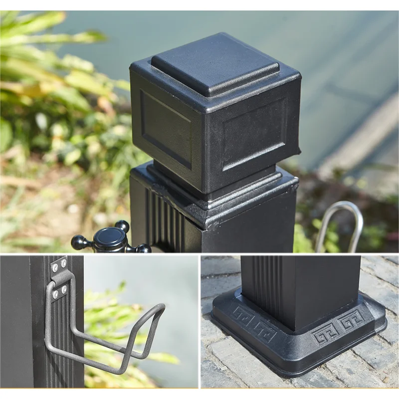 Черная матовая садовая водная колонка квадратный полив напольный водопроводный