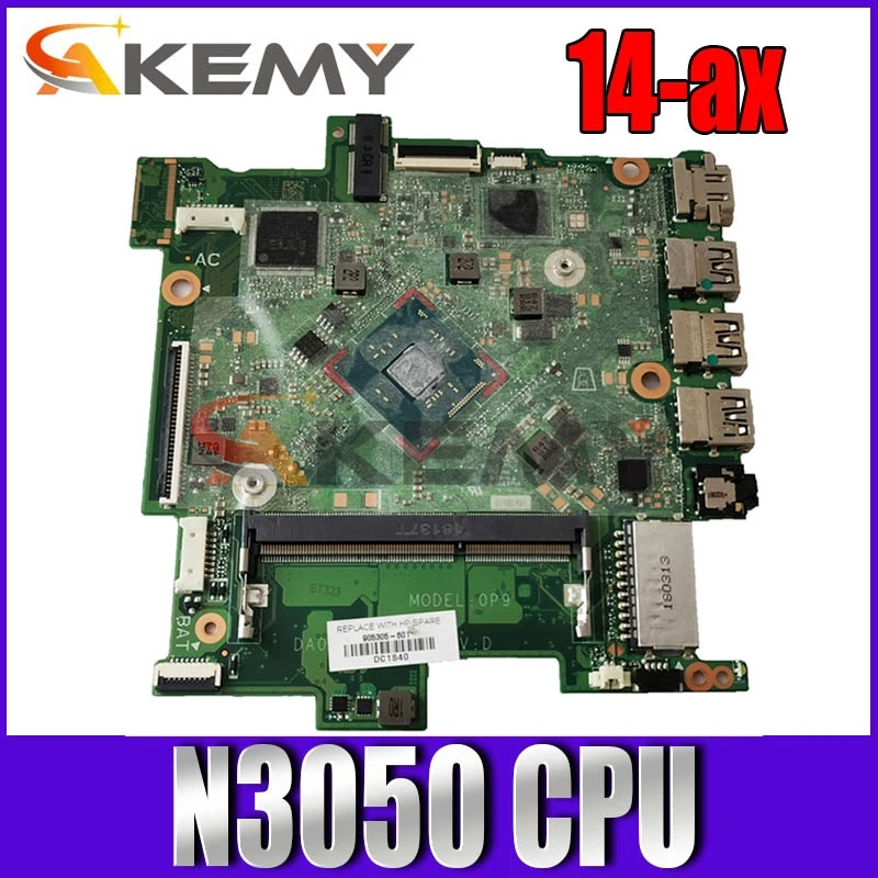 

100% new For HP Stream 14-ax Motherboard 905306-601 905306-501 905306-001 N3050 CPU built in Da0p9mb16d0 100% fully test