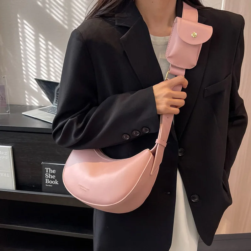 

Роскошные брендовые сумки на плечо для женщин, кожаная сумка Хобо, новинка 2023, трендовая модная сумка через плечо, женский кошелек, сумки и кошельки