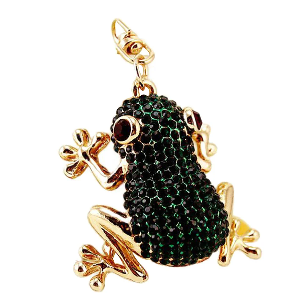 

Pendant Keychain Key Keychains Frogsanimal Frog Handbag Rhinestone Chains Charm Purse Crystal Alloy Car Keyring Hanging