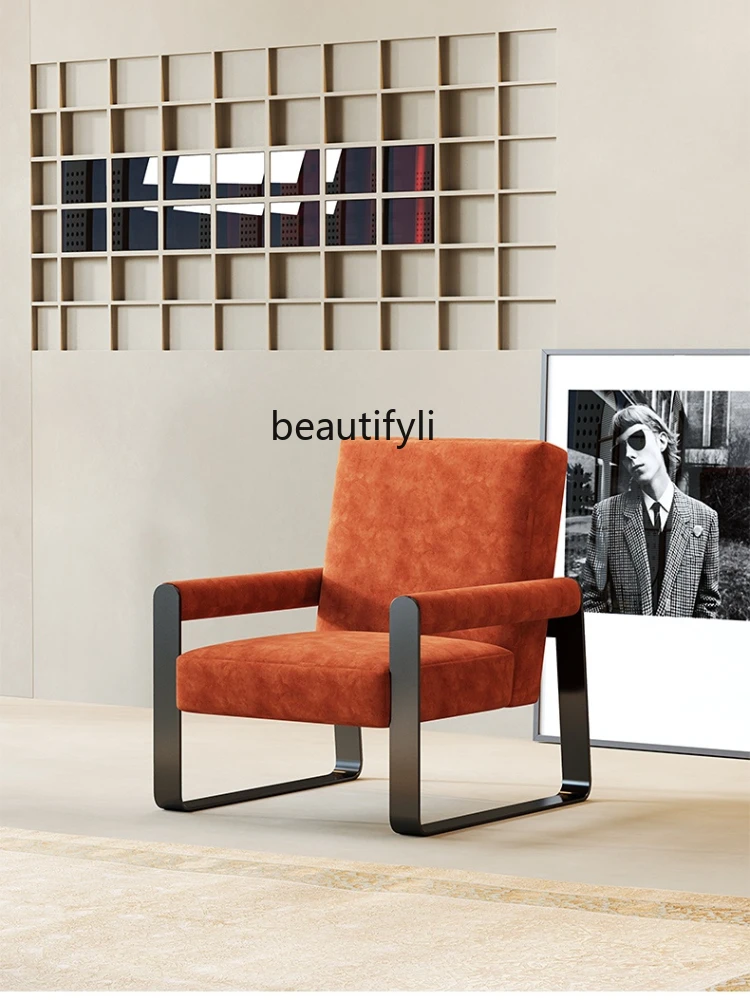 zqLight Luxury Leisure Chair Living Room Balcony Chair Minimalist Chair Single-Seat Sofa Chair