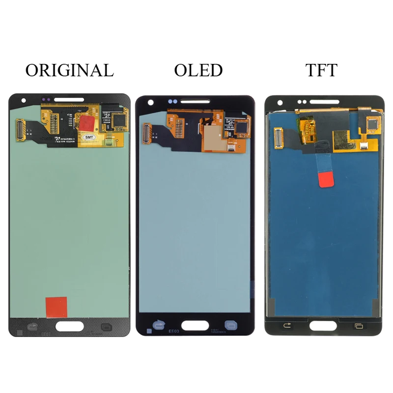 Оригинальный дисплей 5.0" для Samsung Galaxy A5 2015 A500, замена сборки с сенсорным экраном LCD Touch Screen Digitizer для Samsung A500FU.