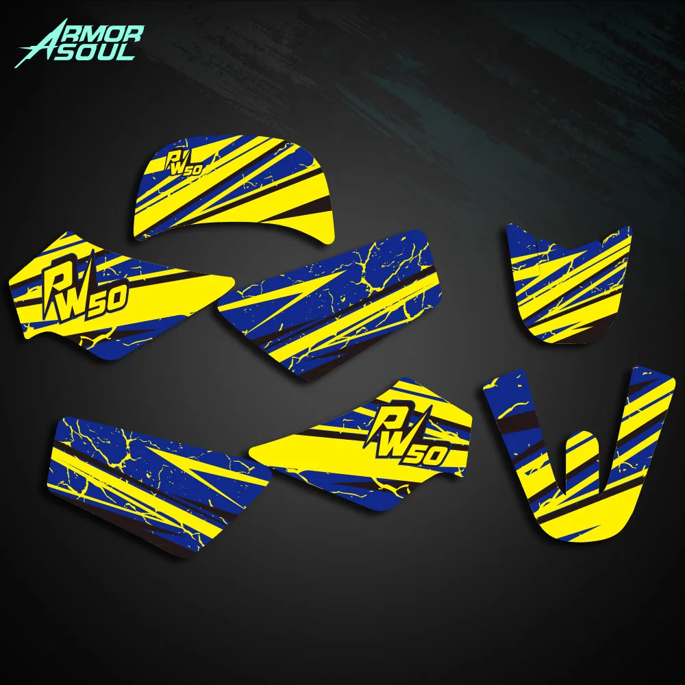 

Для Yamaha PW50 PW 50, ПИТ ВСЕ ГОДЫ, мотоциклетная сборная, индивидуальные графофические фоны, наклейки, наборы наклеек, полный набор наклеек на заказ