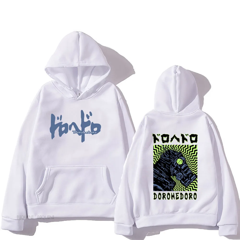 

Толстовки Kaiman Dorohedoro, свитшоты с аниме графическим принтом, мужская одежда с капюшоном, повседневные готические пуловеры с длинным рукавом, зимние топы