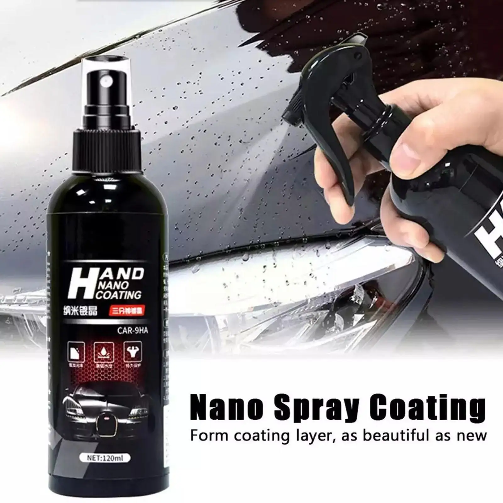 

For Car 9H Hardness Car Detailing Ceramic Crystal Coating Nano Products Plated Car Car Coating Polish Crystal Ceramic Glass V1N7