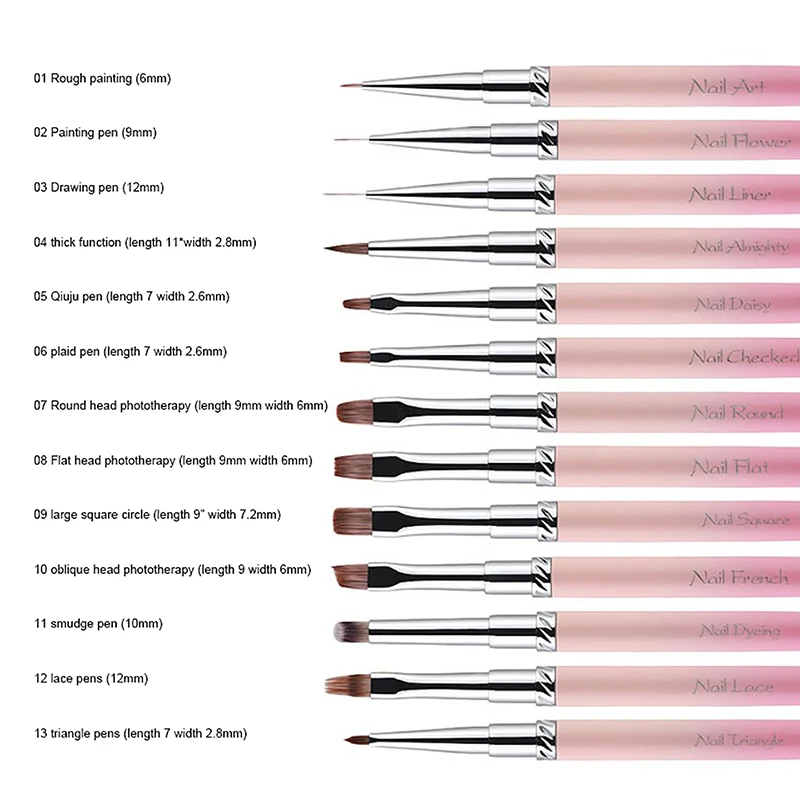 Новая градиентная розовая УФ-гелевая ручка для дизайна ногтей высокое качество